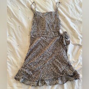 Abercrombie Leopard Print Wrap Dress